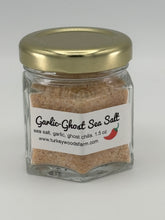 Load image into Gallery viewer, Garlic-Ghost Sea Salt, Two 1.5 oz Glass Jars