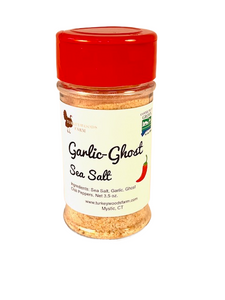 Garlic-Ghost Sea Salt, 3 oz by wt.