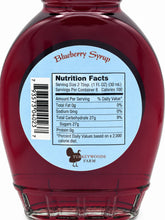 Load image into Gallery viewer, Blueberry Syrup, 8 oz glass bottle