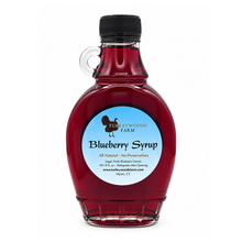 Load image into Gallery viewer, Blueberry Syrup, 8 oz glass bottle