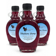 Load image into Gallery viewer, Blueberry Syrup, 8 oz glass bottle
