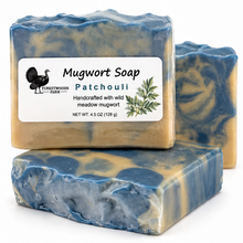 Load image into Gallery viewer, Mugwort Soap with Patchouli-single bar