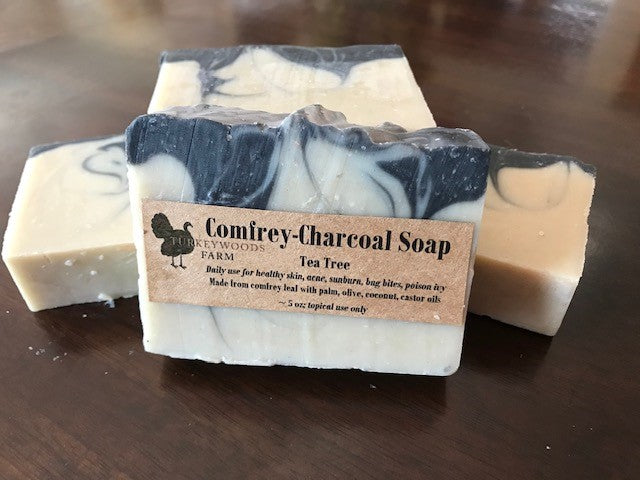 Soap, Comfrey with Charcoal and Tea Tree Oil